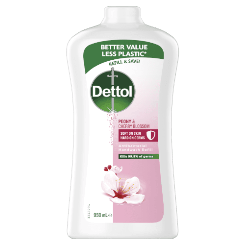 Dettol Peony & Cherry Blossom Antibacterial Liquid Hand Wash Refill