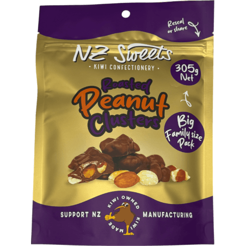 NZ Sweets Roasted Peanut Clusters