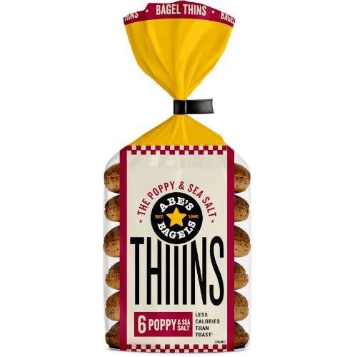 Abe's Thiiins Poppy & Sea Salt Bagel Thins