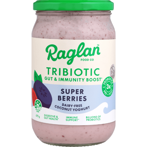 Raglan Food Co TriBiotic Gut & Immunity Boost Super Berries Dairy-Free Coconut Yogurt