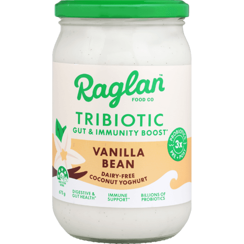 Raglan Food Co TriBiotic Vanilla Bean Gut & Immunity Boost Dairy-Free Coconut Yogurt