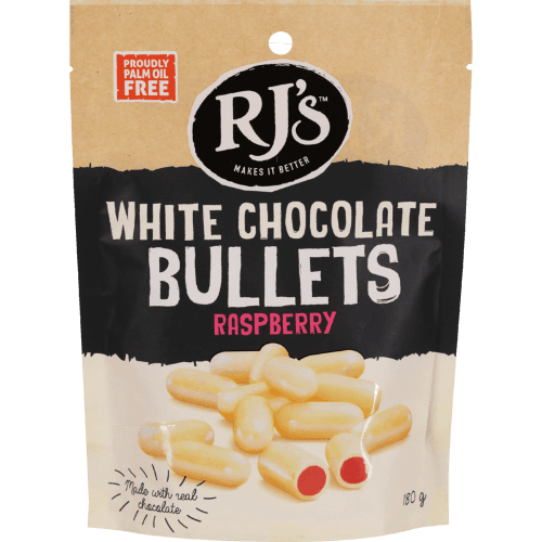 RJ's White Chocolate Raspberry Bullets