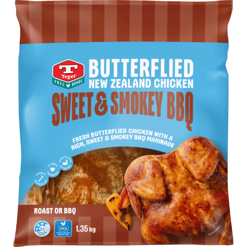 Tegel Sweet & Smokey BBQ Butterflied New Zealand Chicken