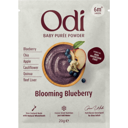 Odi Blooming Blueberry Puree Powder Baby Food 6m+ Smooth