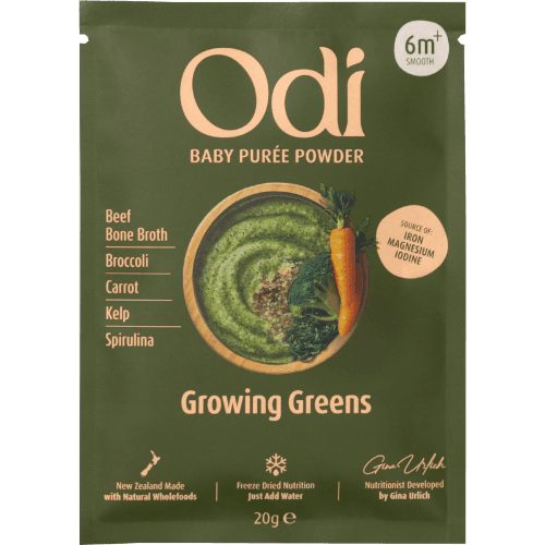 Odi Growing Greens Puree Powder Baby Food 6m+ Smooth