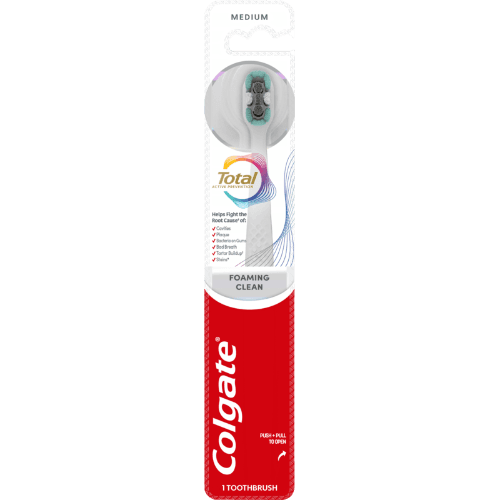 Colgate Total Foaming Clean Medium Toothbrush