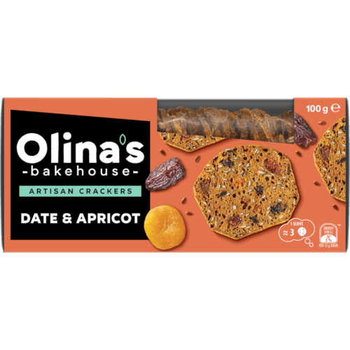 Olinas Date & Apricot Bakehouse Artisan Crackers