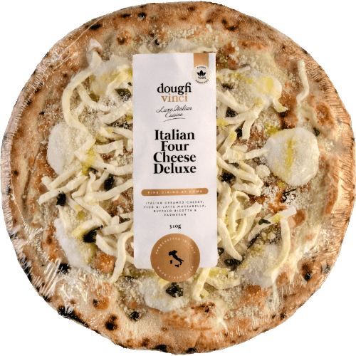 doughvinci Italian Four Cheese Deluxe Pizza
