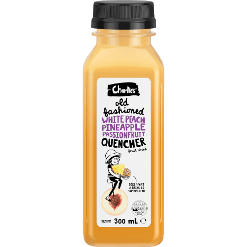 Charlie's Old Fashioned White Peach Pineapple Passionfruit Quencher