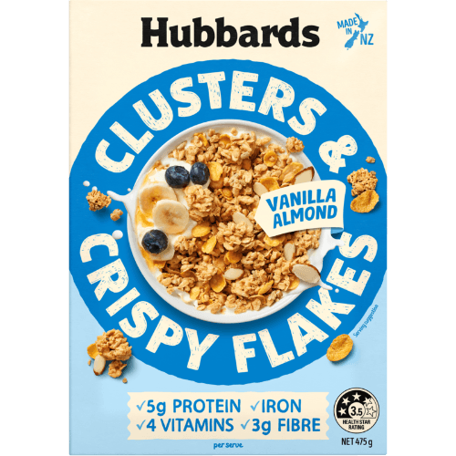 Hubbards Vanilla & Almond Clusters & Crispy Flakes