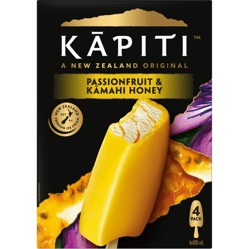 Kapiti Passionfruit & Kamahi Honey Ice Cream
