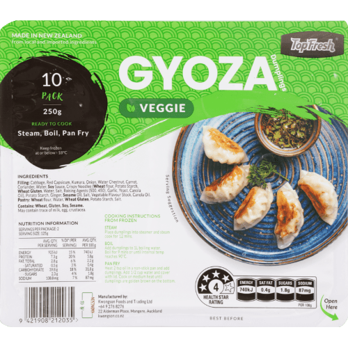 Kwongson Top Fresh Gyoza Veggie Dumplings
