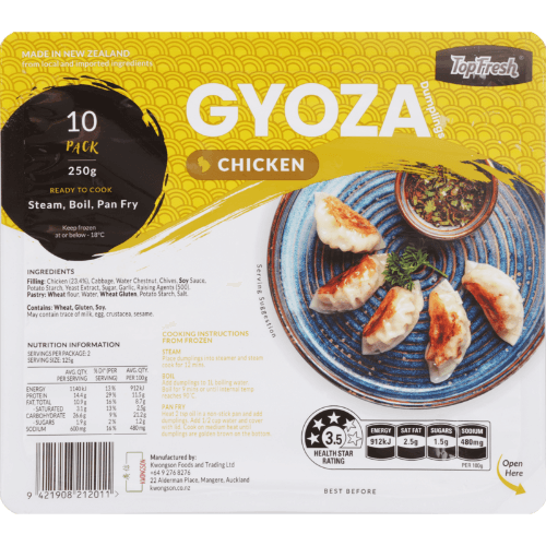 Kwongson Top Fresh Gyoza Chicken Dumplings