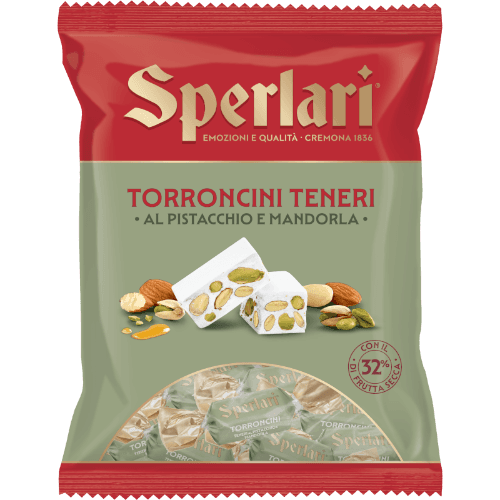 Sperlari Soft Nougat Bites with Pistachio & Almonds
