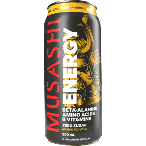 Musashi Zero Sugar Mango Flavour Energy Drink