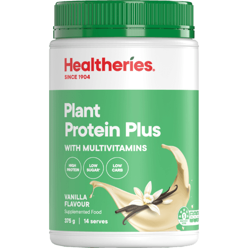 Healtheries Vanilla Plant Protein Plus Powder