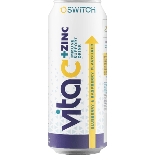 Switch Immune Support Blueberry & Raspberry Carbonated Drinks 500 mL