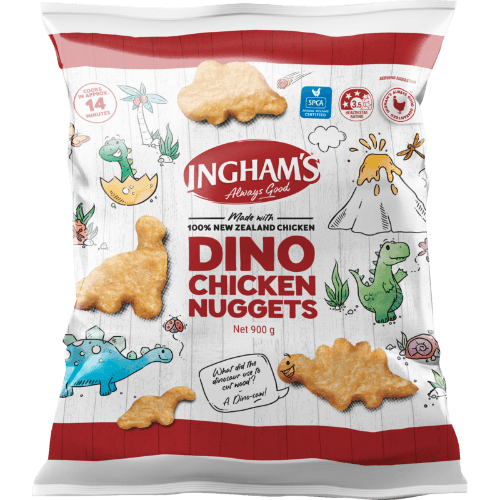 Ingham's Tempura Dino Chicken Nuggets