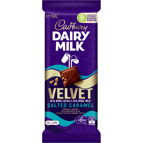 Cadbury Dairy Milk Velvet Salted Caramel Chocolate Block