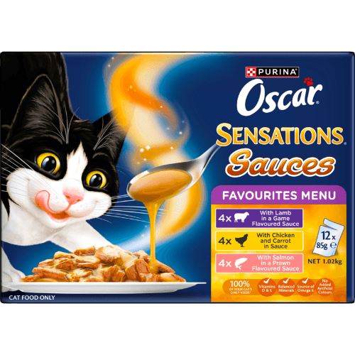 Purina Oscar Sensations Sauces Favourites Menu Adult Wet Cat Food