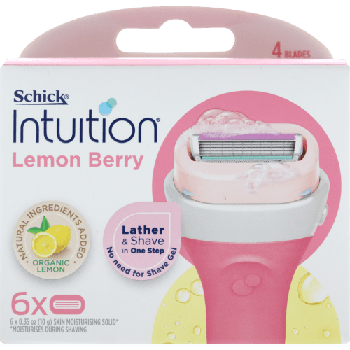 Schick Intuition Lemon Berry Razor Blades