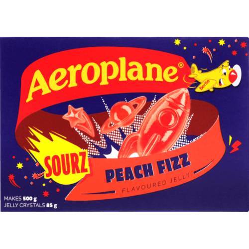 Aeroplane Sourz Peach Fizz Jelly 85 g