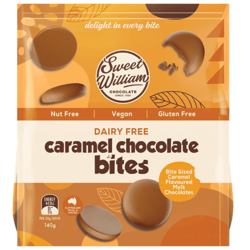 Sweet William Caramel Choc Bites