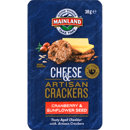Mainland Cranberry & Sunflower Seed Cheese & Artisan Crackers