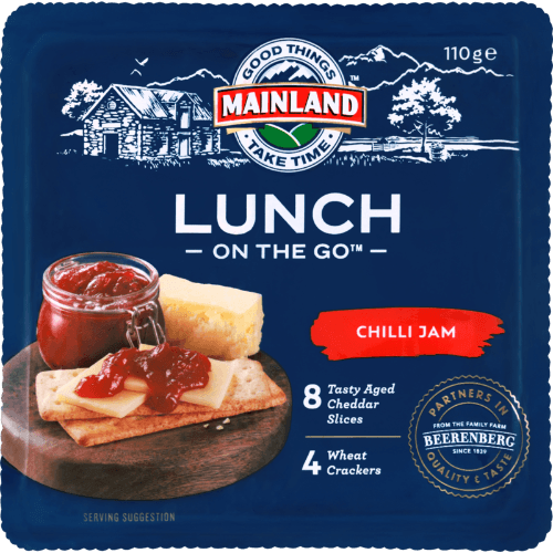 Mainland Lunch On the Go Chilli Jam Cheese with Wheat Crackers