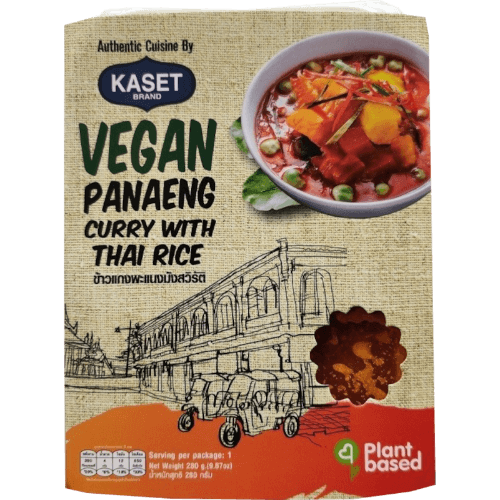 Kaset Vegan Panaeng Curry with Steamed Rice Ready Meal