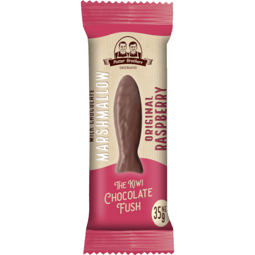 Potter Brothers Original Raspberry Marshmallow Kiwi Milk Chocolate Fush