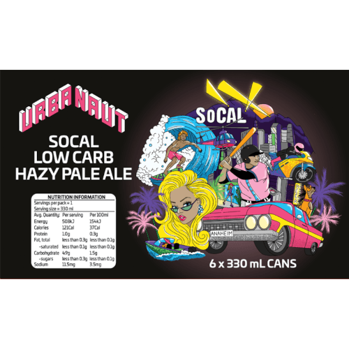 Urbanaut Socal Low Carb Hazy Pale Ale