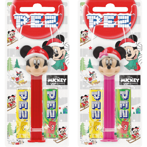 Pez Mickey & Minnie Christmas Candy Dispenser