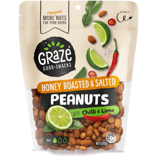Graze Honey Chilli & Lime Peanuts