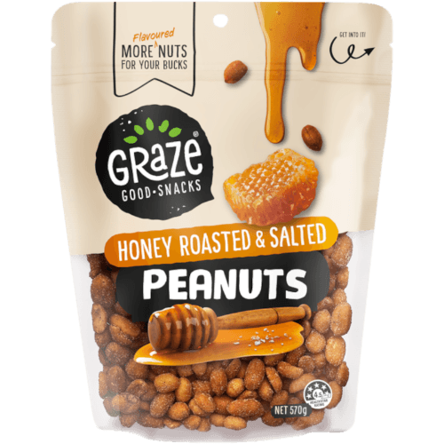Graze Honey Roasted & Salted Peanuts