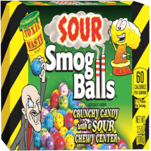 Toxic Waste Smog Balls Lollies