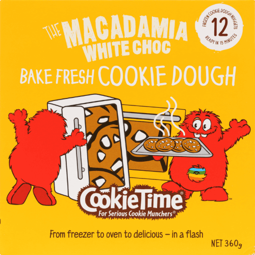 Cookie Time Bake Fresh Macadamia White Choc Cookie Dough