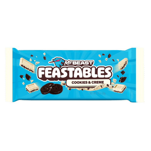 Mr Beast Feastables Cookies & Cream Chocolate Block