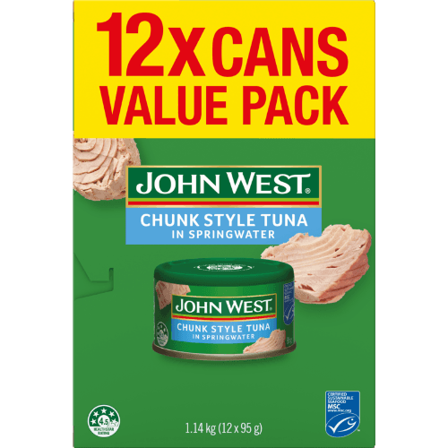 John West Springwater Tuna 12 × 95 g