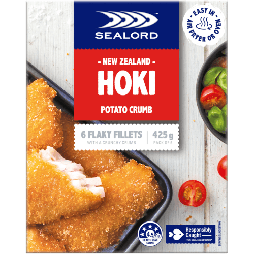 Sealord Hoki Potato Crumb Flakey Fillets