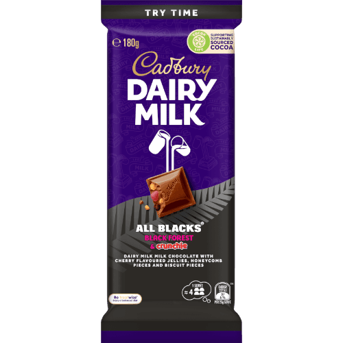 Cadbury Dairy Milk Black Forest Crunchie Chocolate Block