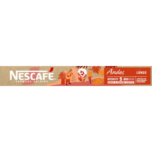 Nescafe Farmers Origins Andes Lungo Nespresso Intensity 5 Compatibles Coffee