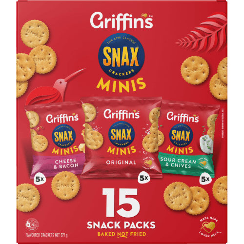 Griffin's Snax Minis Crackers Snack Packs