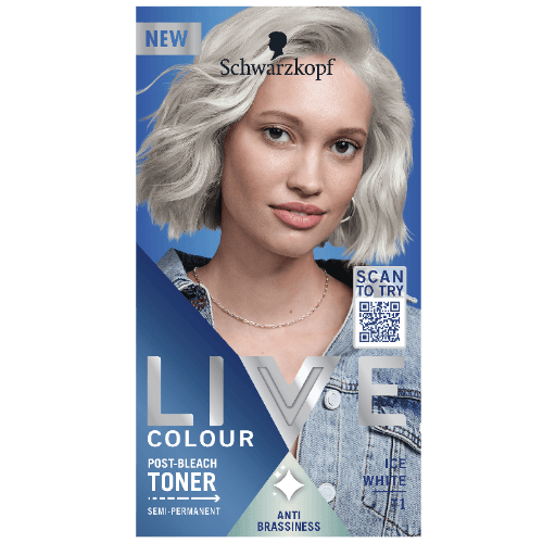Schwarzkopf Live Colour Post Bleach Toner Ice White T1 Hair Colour