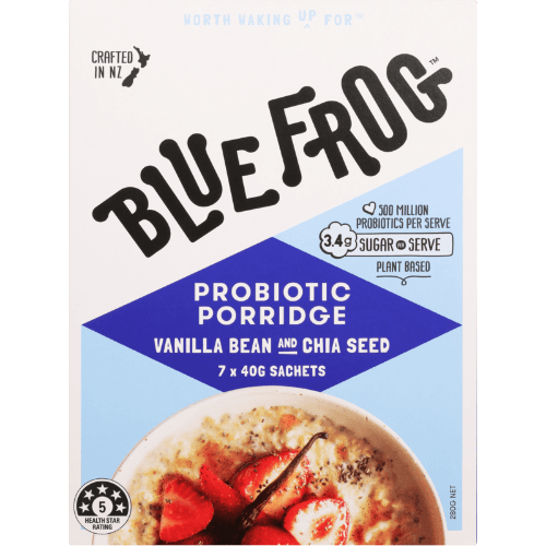 Blue Frog Vanilla Bean & Chia Seed Probiotic Porridge