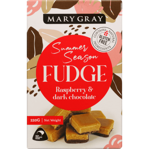 Mary Gray Summer Season Raspberry & Dark Chocolate Fudge