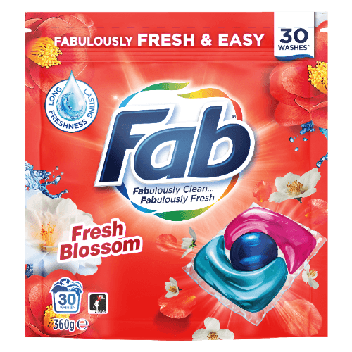 Fab Fresh Blossom Ultra Concentrate Liquid Detergent Triple Capsules