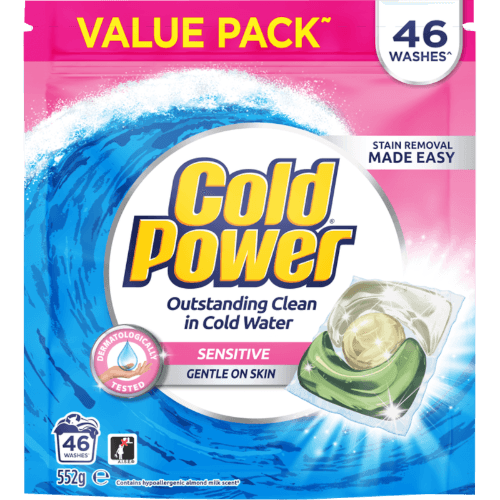 Cold Power Sensitive Ultra Concentrate Liquid Detergent Triple Capsules
