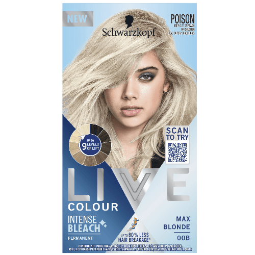 Schwarzkopf Live Colour Intense Bleach Max Blonde 00B Hair Colour