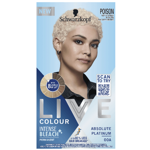 Schwarzkopf Live Colour Intense Bleach Absolute Platinum 00A Hair Colour